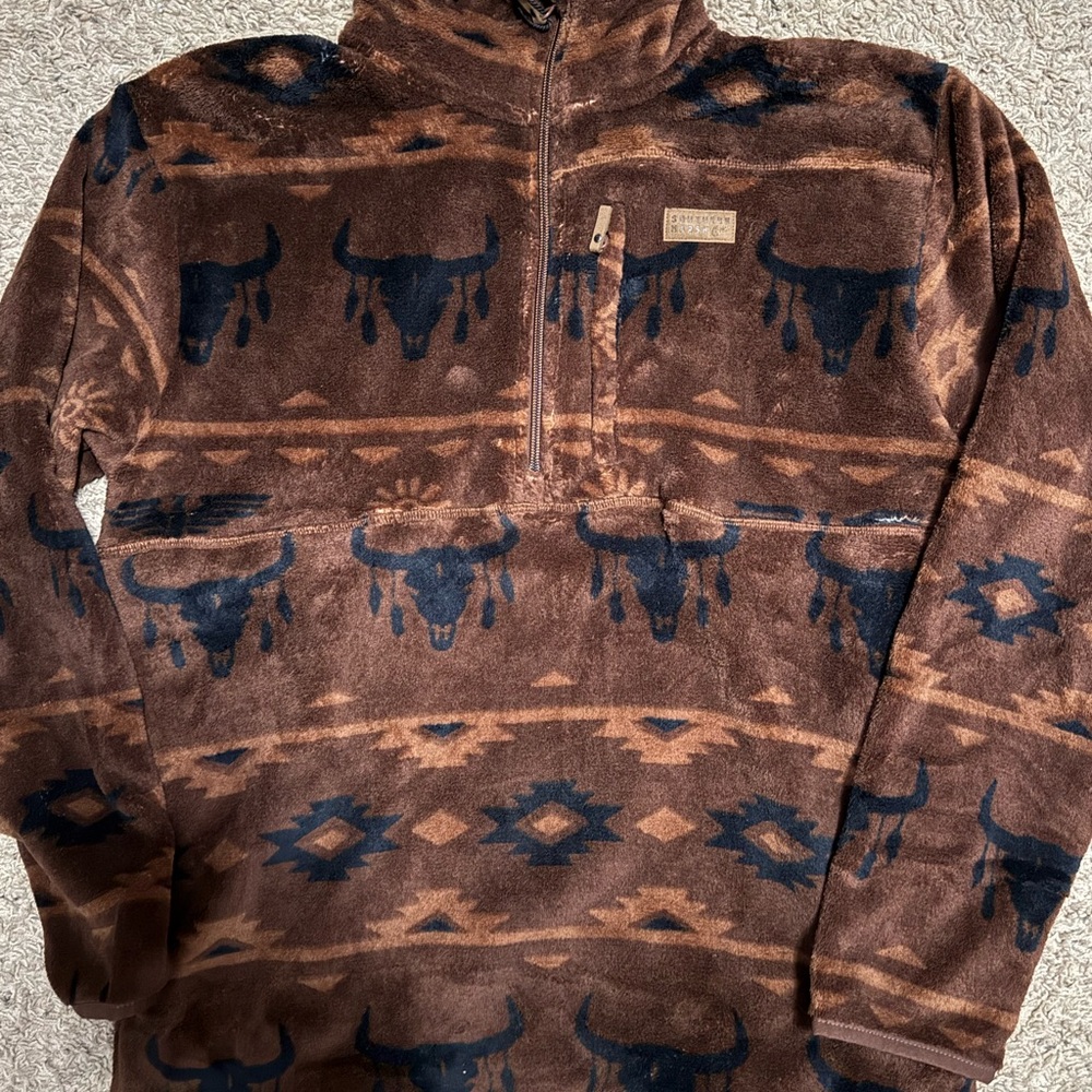 Brown Patterned Men's Sweater